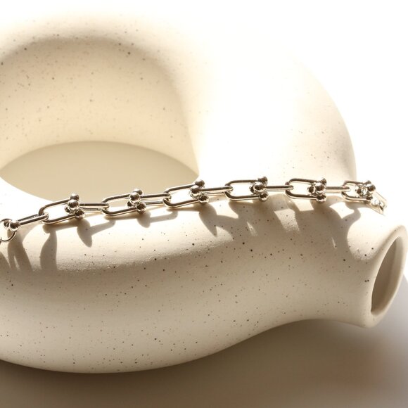 925 Sterling Silver "Tiffany" Chain Bracelet - Picture 2 of 6